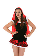 Conny Little Red Riding Hood istripper model